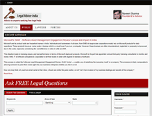 Tablet Screenshot of legaladviceindia.com